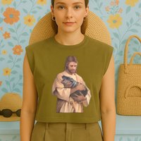 Moo Deng Garment-Dyed Women's Muscle Tee