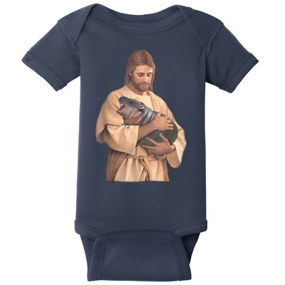 Moo Deng Baby Bodysuit