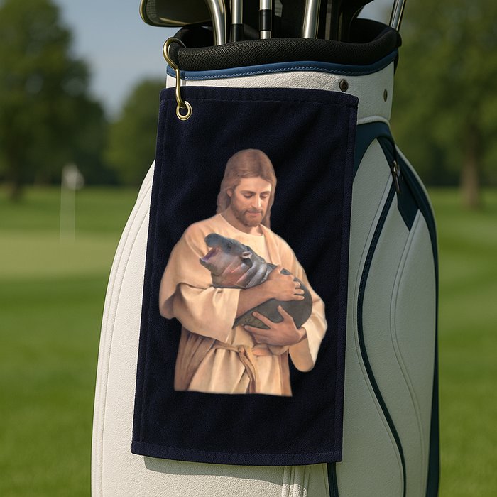 Moo Deng Golf Towel