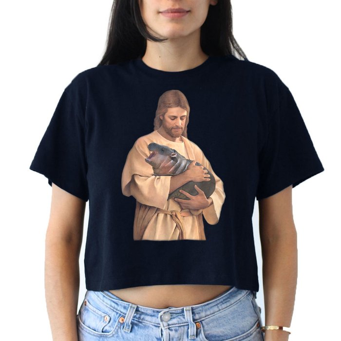 Moo Deng Crop Top