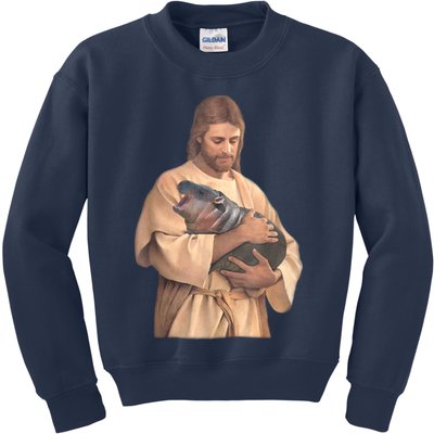Moo Deng Kids Sweatshirt
