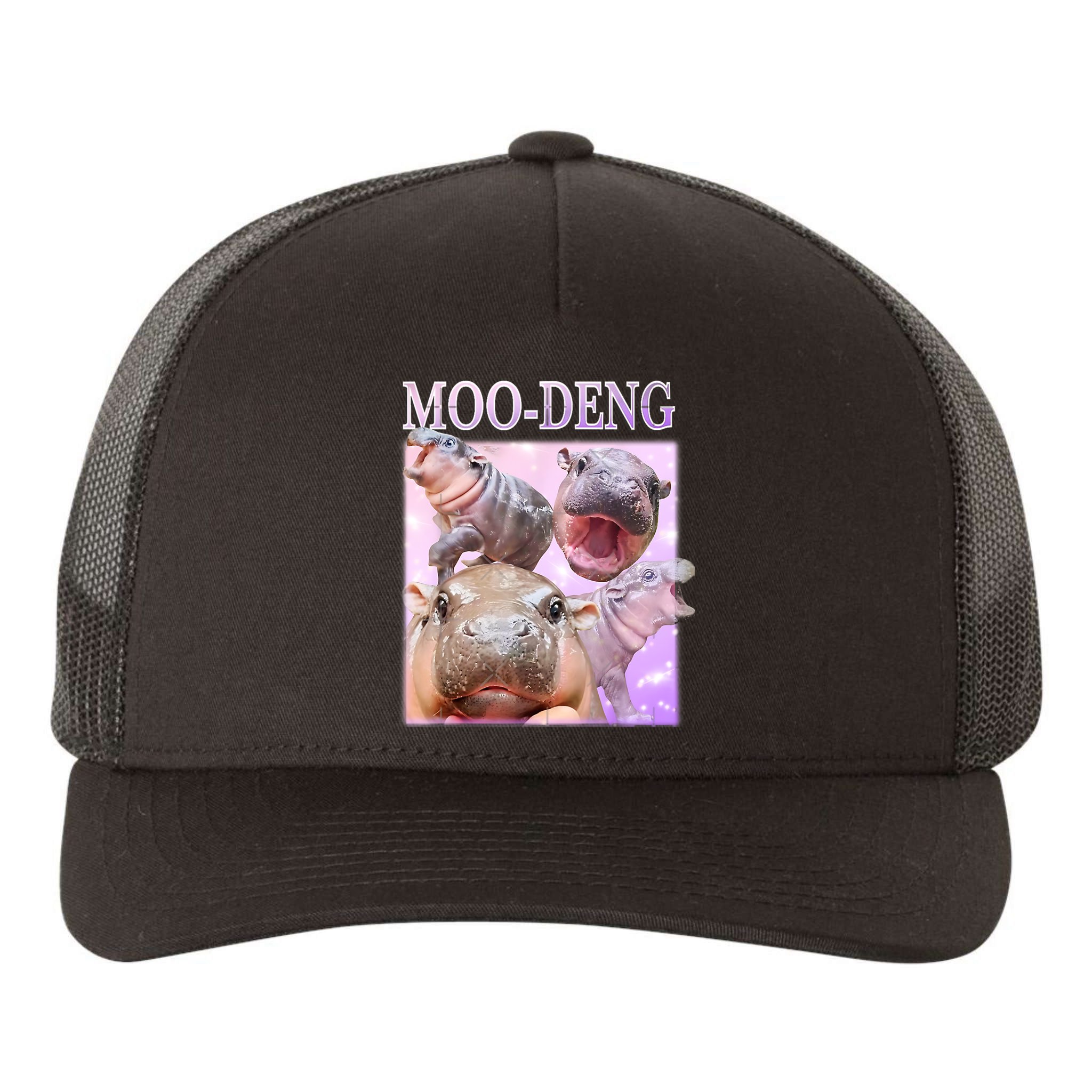 Moo Deng Yupoong Adult 5-Panel Trucker Hat
