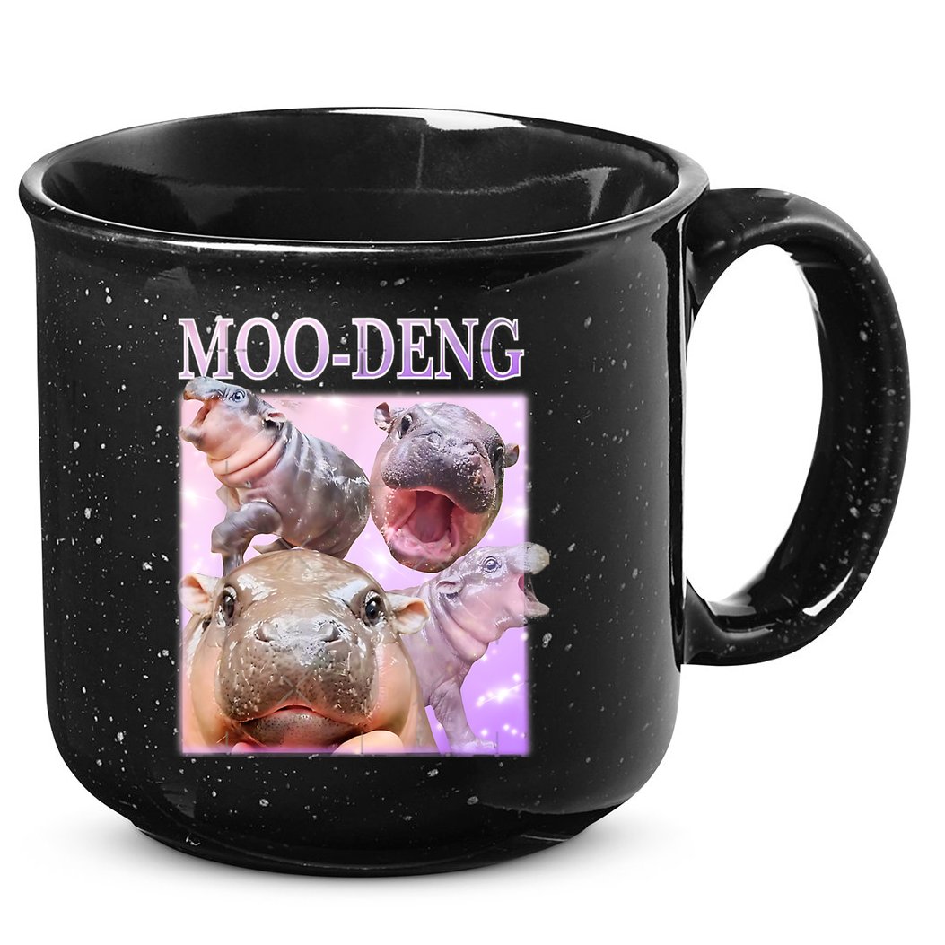 Moo Deng 15oz Campfire Ceramic Mug