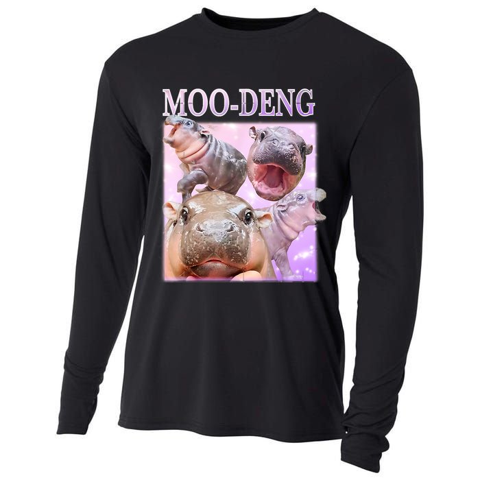 Moo Deng Cooling Performance Long Sleeve Crew