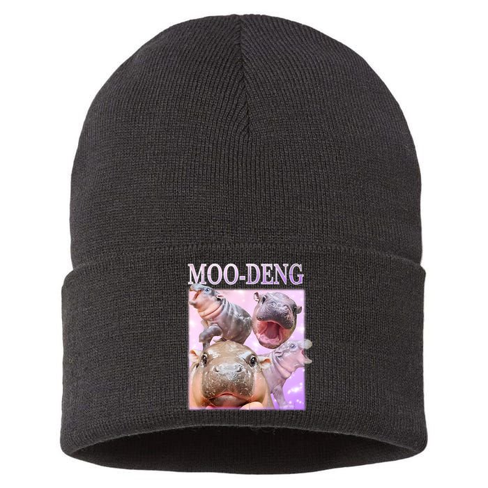 Moo Deng Sustainable Knit Beanie