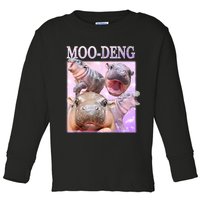 Moo Deng Toddler Long Sleeve Shirt
