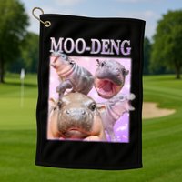 Moo Deng Golf Towel
