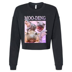 Moo Deng Cropped Pullover Crew