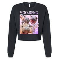 Moo Deng Cropped Pullover Crew
