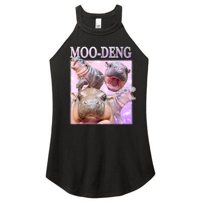 Moo Deng Women’s Perfect Tri Rocker Tank