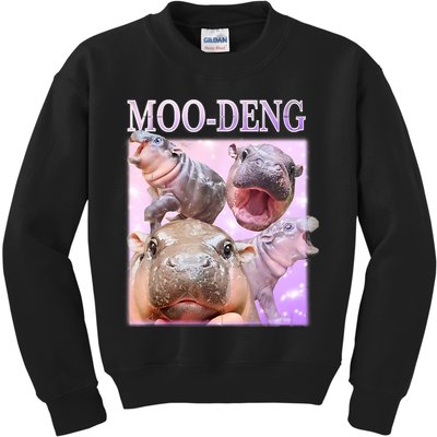 Moo Deng Kids Sweatshirt