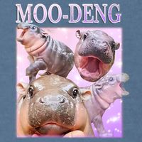Moo Deng Garment-Dyed Sweatshirt