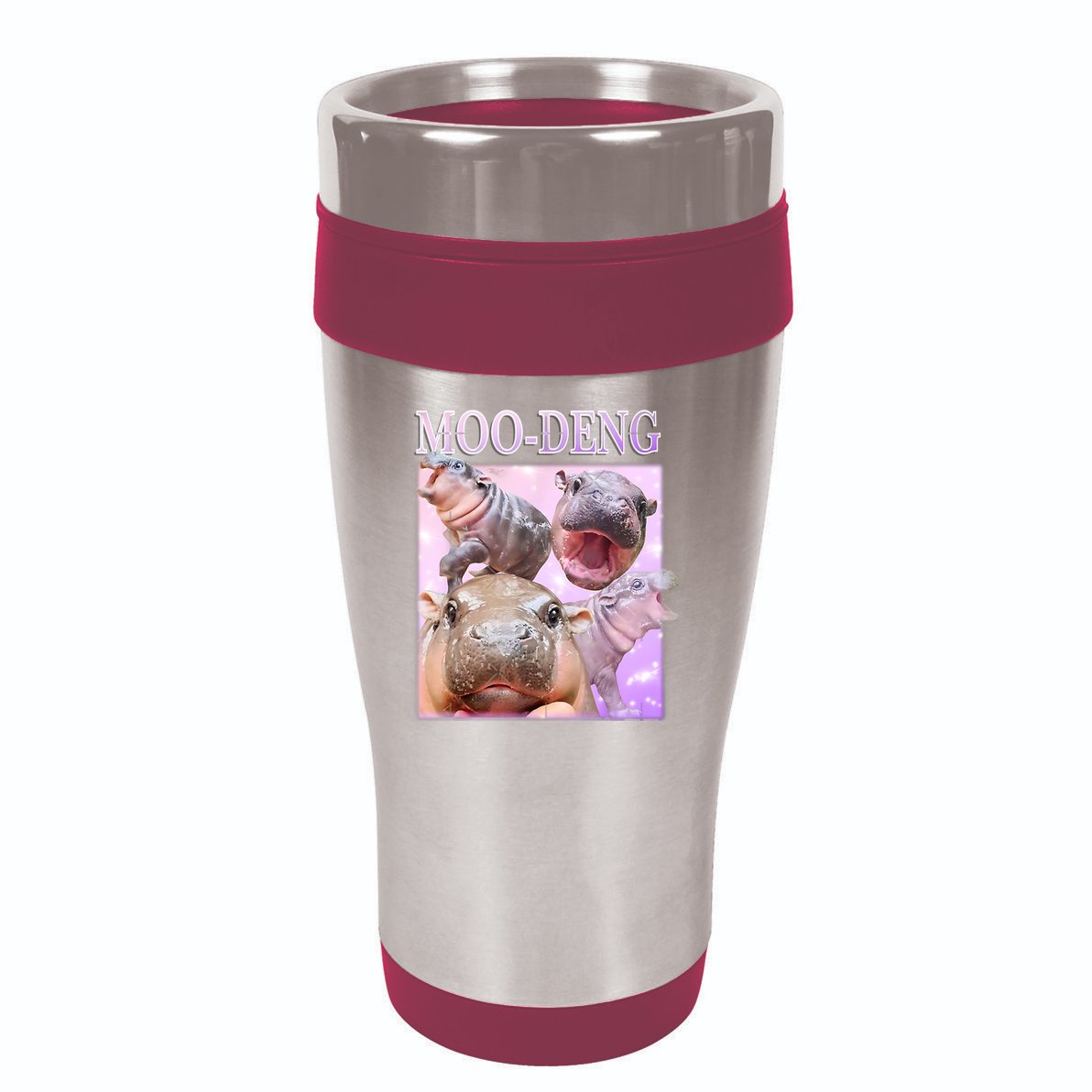 Moo Deng 16oz Travel Tumbler