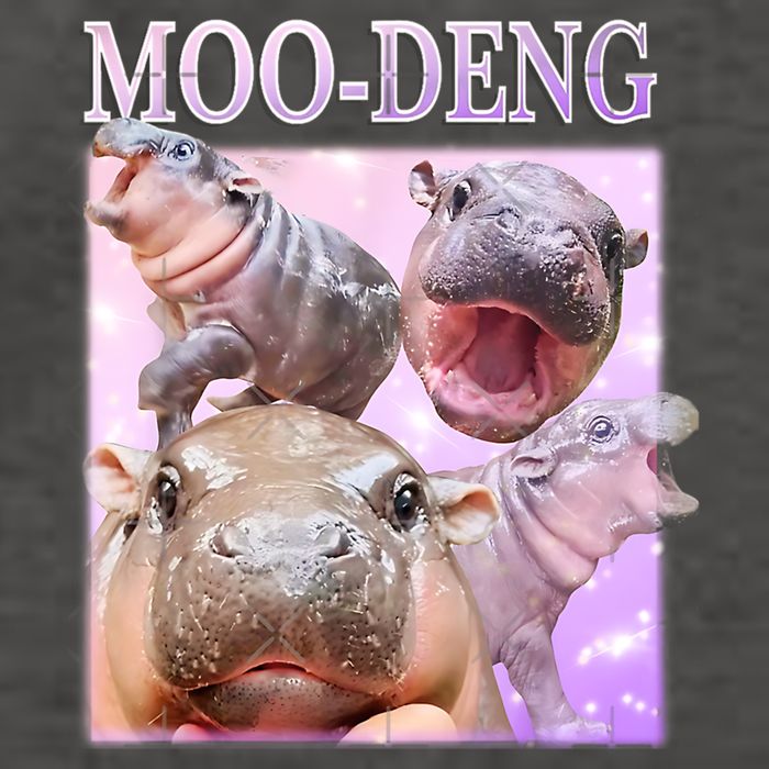 Moo Deng Vector Backpack