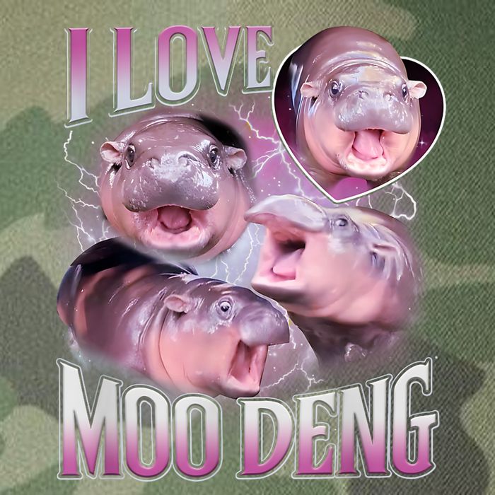 Moo Deng Legacy Tie Dye Trucker Hat