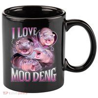 Moo Deng 11oz C Handle Ceramic Mug