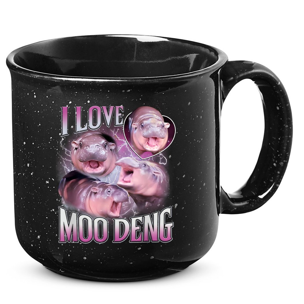 Moo Deng 15oz Campfire Ceramic Mug