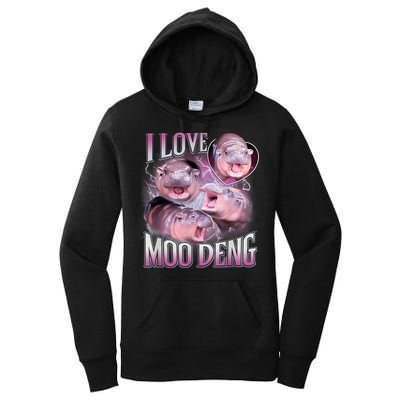Moo Deng Women's Pullover Hoodie