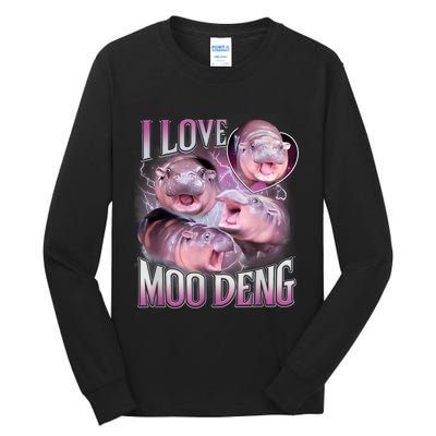 Moo Deng Tall Long Sleeve T-Shirt