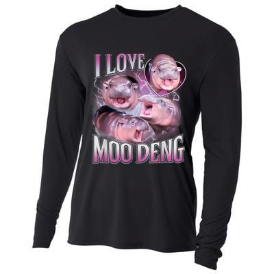 Moo Deng Cooling Performance Long Sleeve Crew