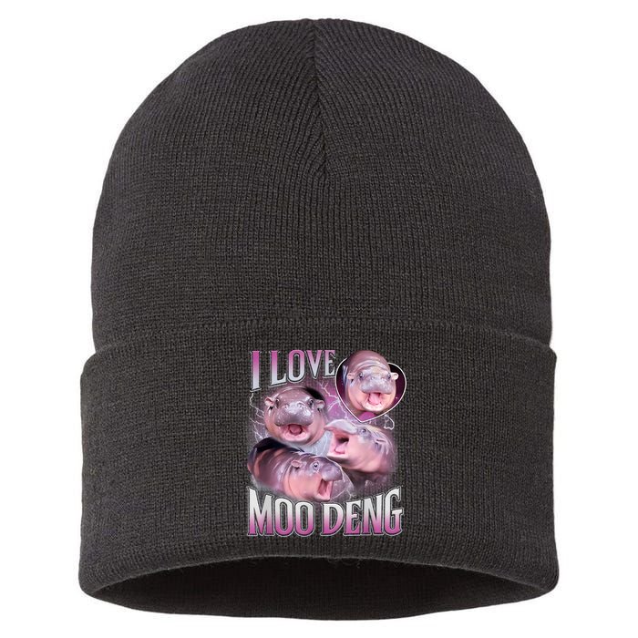 Moo Deng Sustainable Knit Beanie