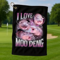 Moo Deng Golf Towel