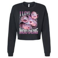 Moo Deng Cropped Pullover Crew