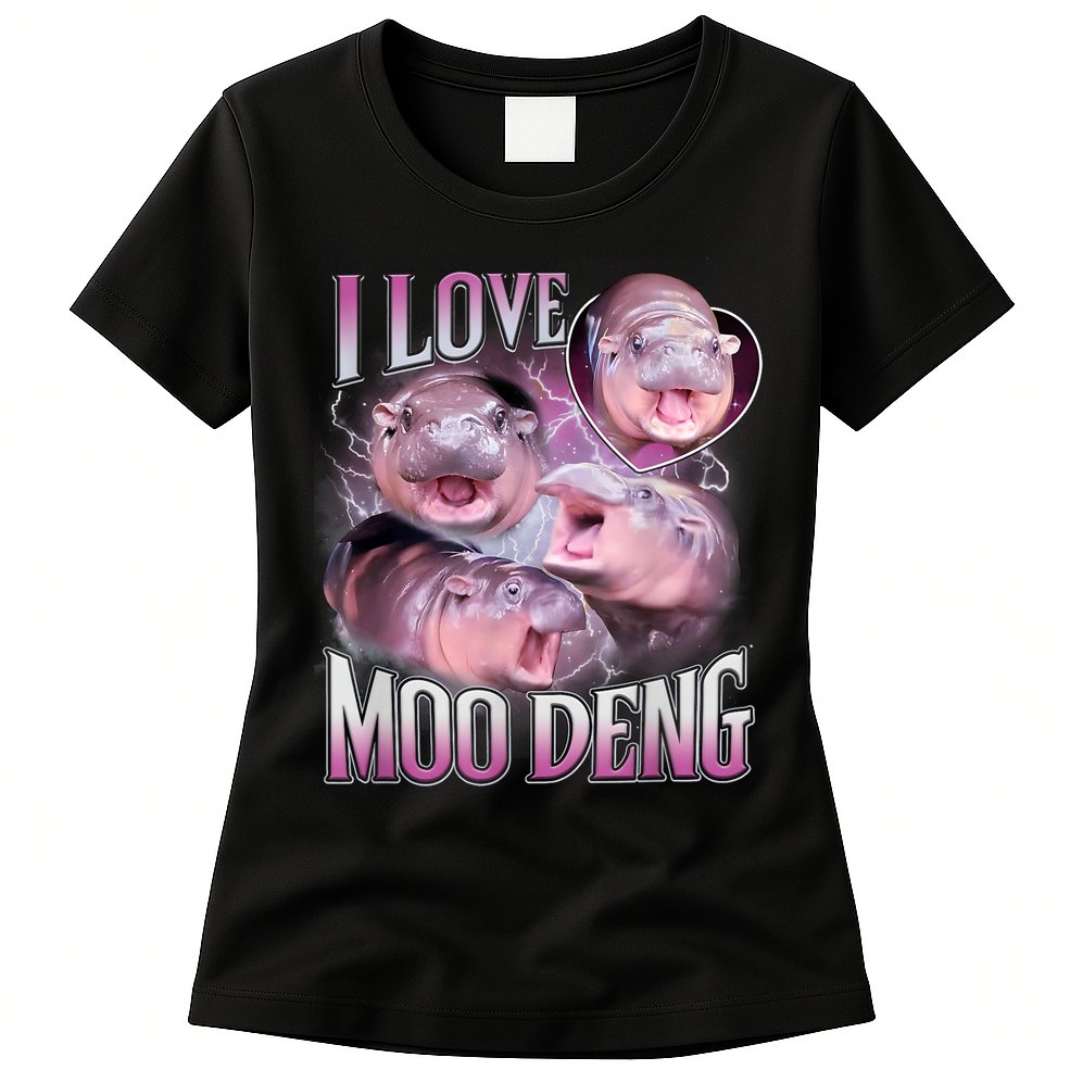 Moo Deng Womens T-Shirt