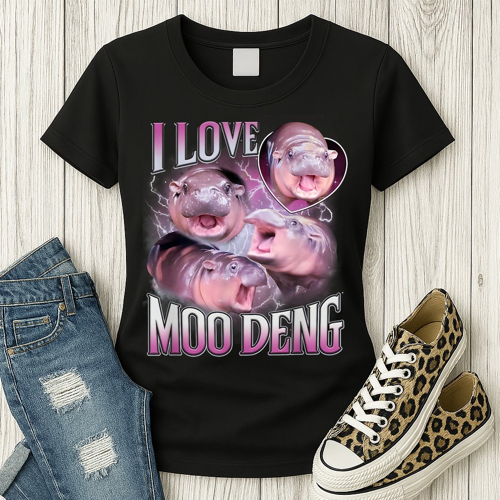 Moo Deng Womens T-Shirt