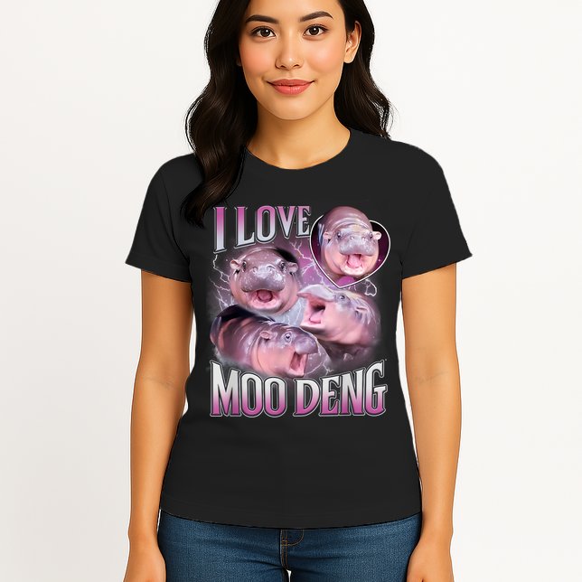 Moo Deng Womens T-Shirt