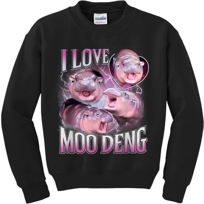Moo Deng Kids Sweatshirt