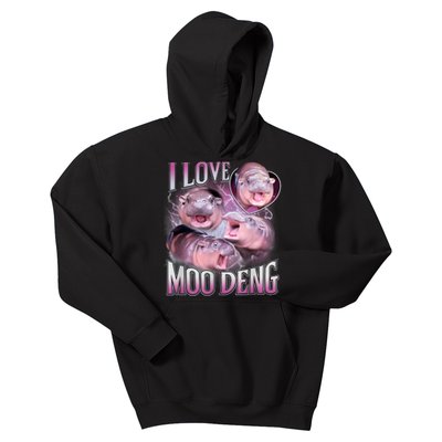 Moo Deng Kids Hoodie