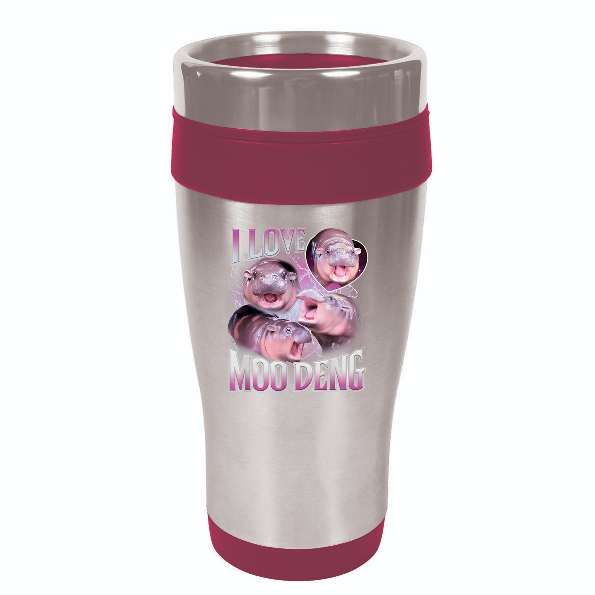 Moo Deng 16oz Travel Tumbler