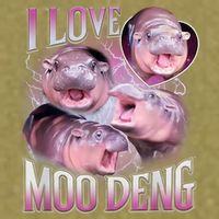 Moo Deng Garment-Dyed Women's Muscle Tee