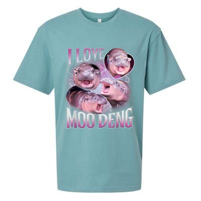 Moo Deng Sueded Cloud Jersey T-Shirt