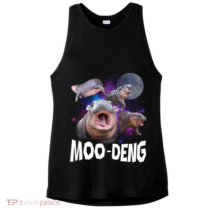 Moo Deng Ladies PosiCharge Tri-Blend Wicking Tank