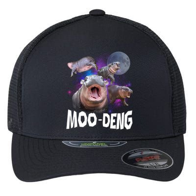 Moo Deng Flexfit Unipanel Trucker Cap