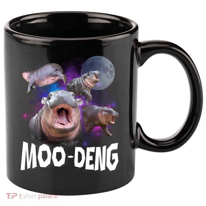 Moo Deng 11oz C Handle Ceramic Mug