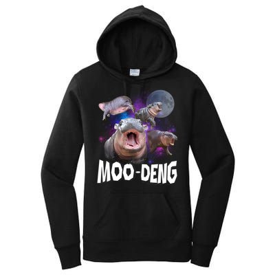 Moo Deng Women's Pullover Hoodie