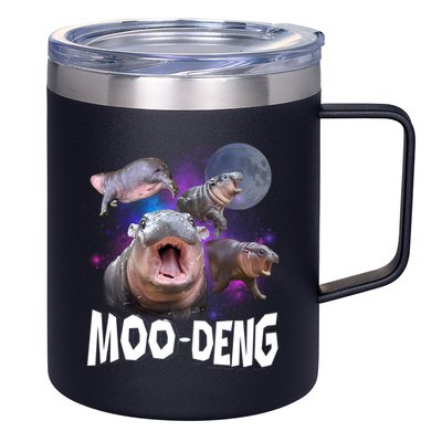 Moo Deng 12oz Stainless Steel Coffee Mug