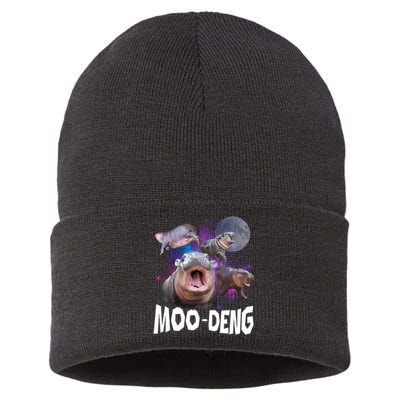 Moo Deng Sustainable Knit Beanie