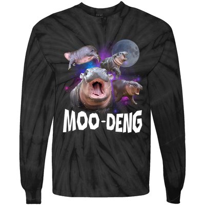 Moo Deng Tie-Dye Long Sleeve Shirt