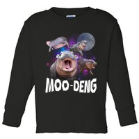 Moo Deng Toddler Long Sleeve Shirt