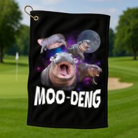 Moo Deng Golf Towel