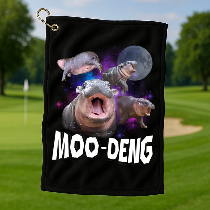 Moo Deng Golf Towel