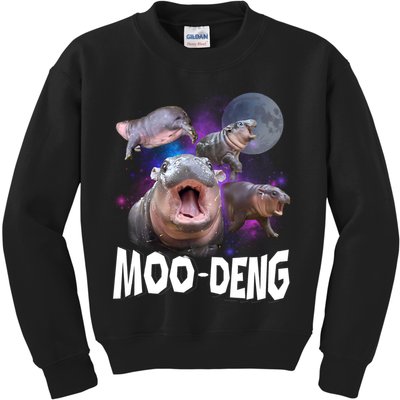 Moo Deng Kids Sweatshirt
