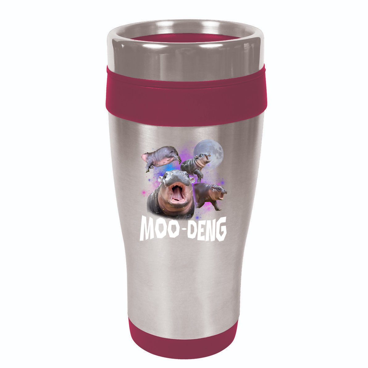 Moo Deng 16oz Travel Tumbler
