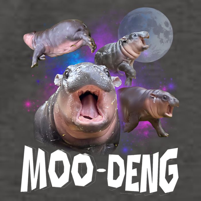 Moo Deng Vector Backpack