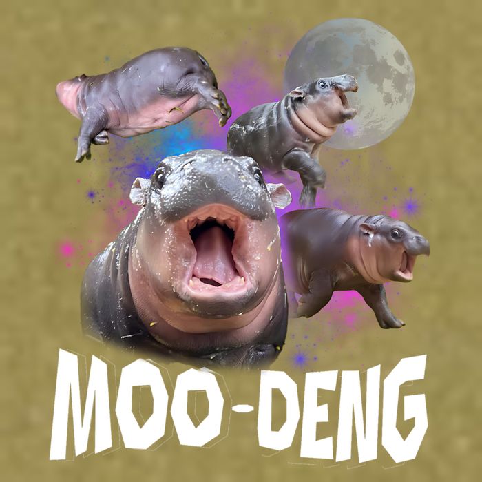 Moo Deng Garment-Dyed Women's Muscle Tee