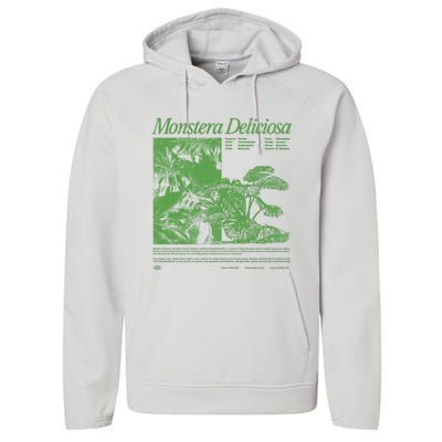 Monstera Deliciosa Performance Fleece Hoodie